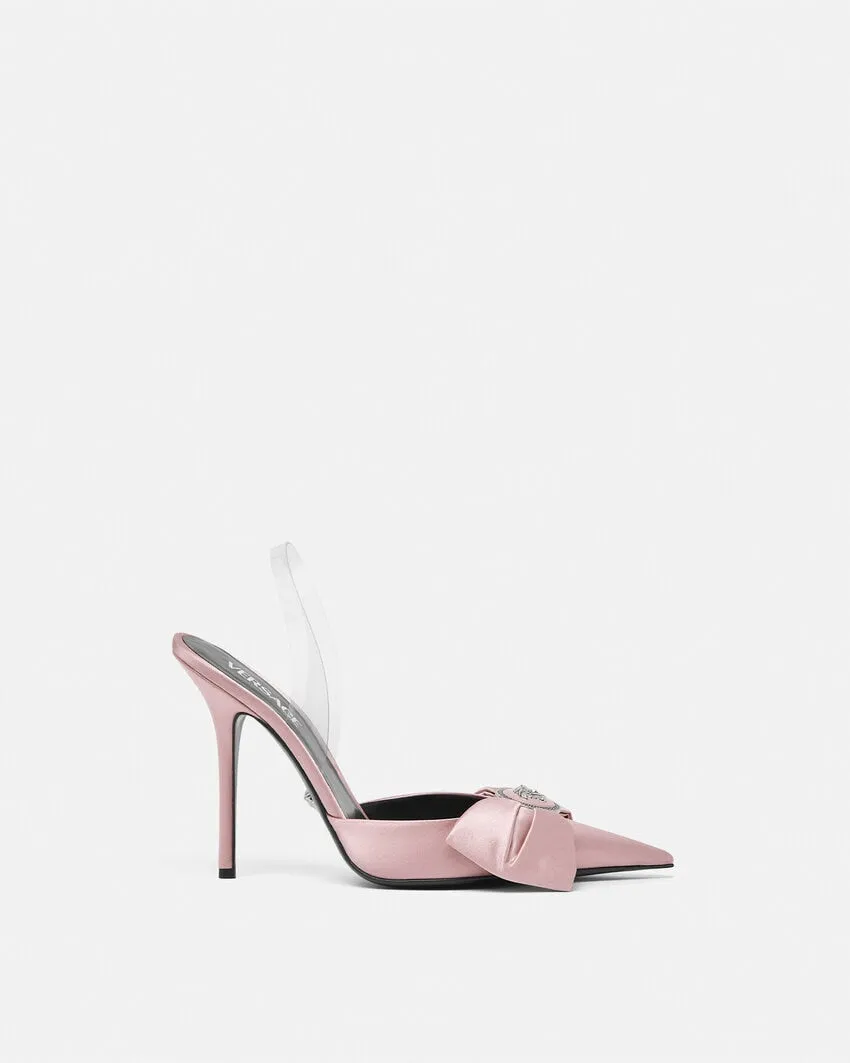 Alia Satin Slingback Pumps 110 mm