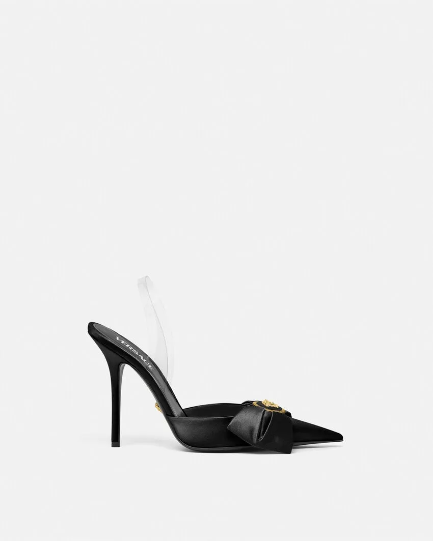 Alia Satin Slingback Pumps 110 mm