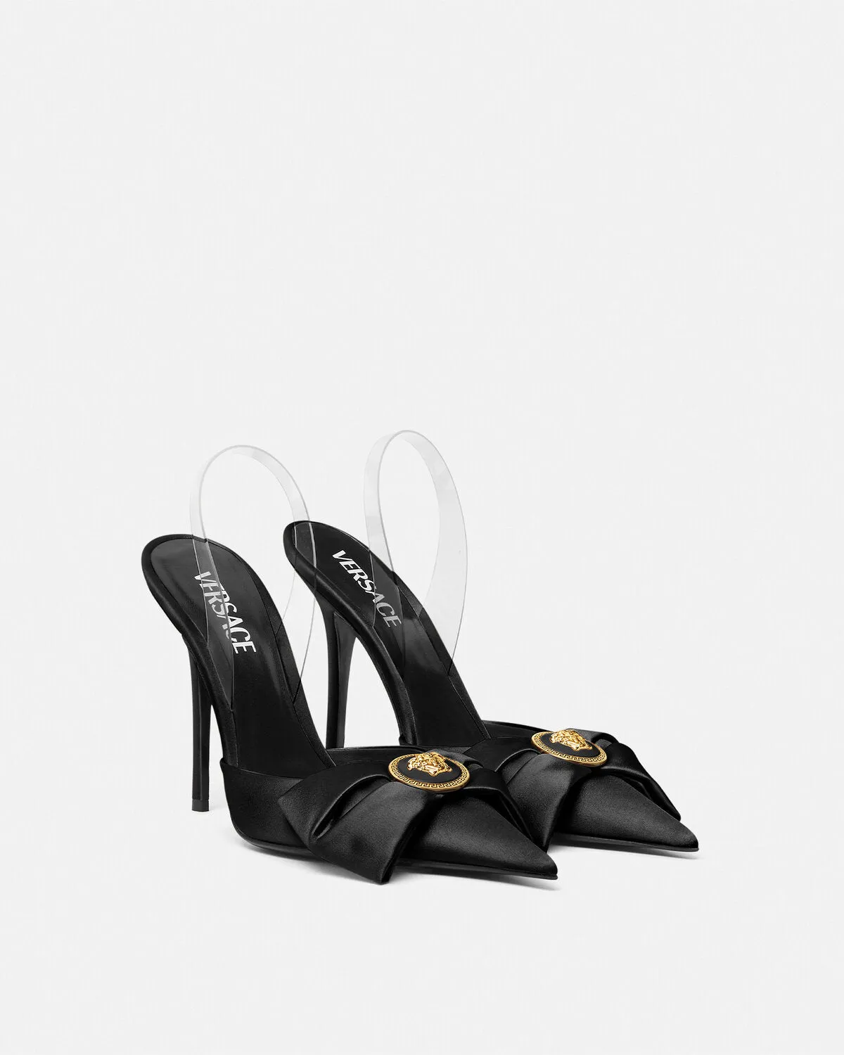 Alia Satin Slingback Pumps 110 mm