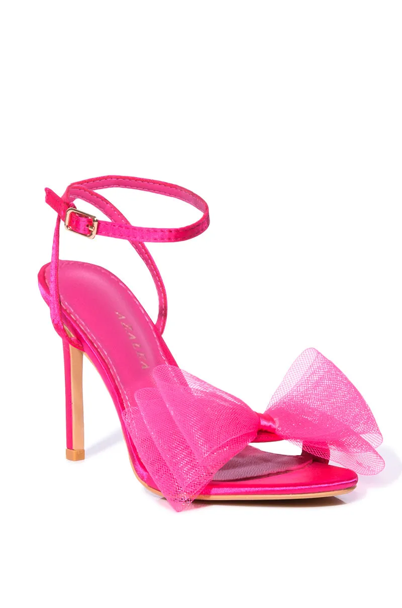 AZALEA WANG DANIELLA STILETTO SANDAL IN PINK