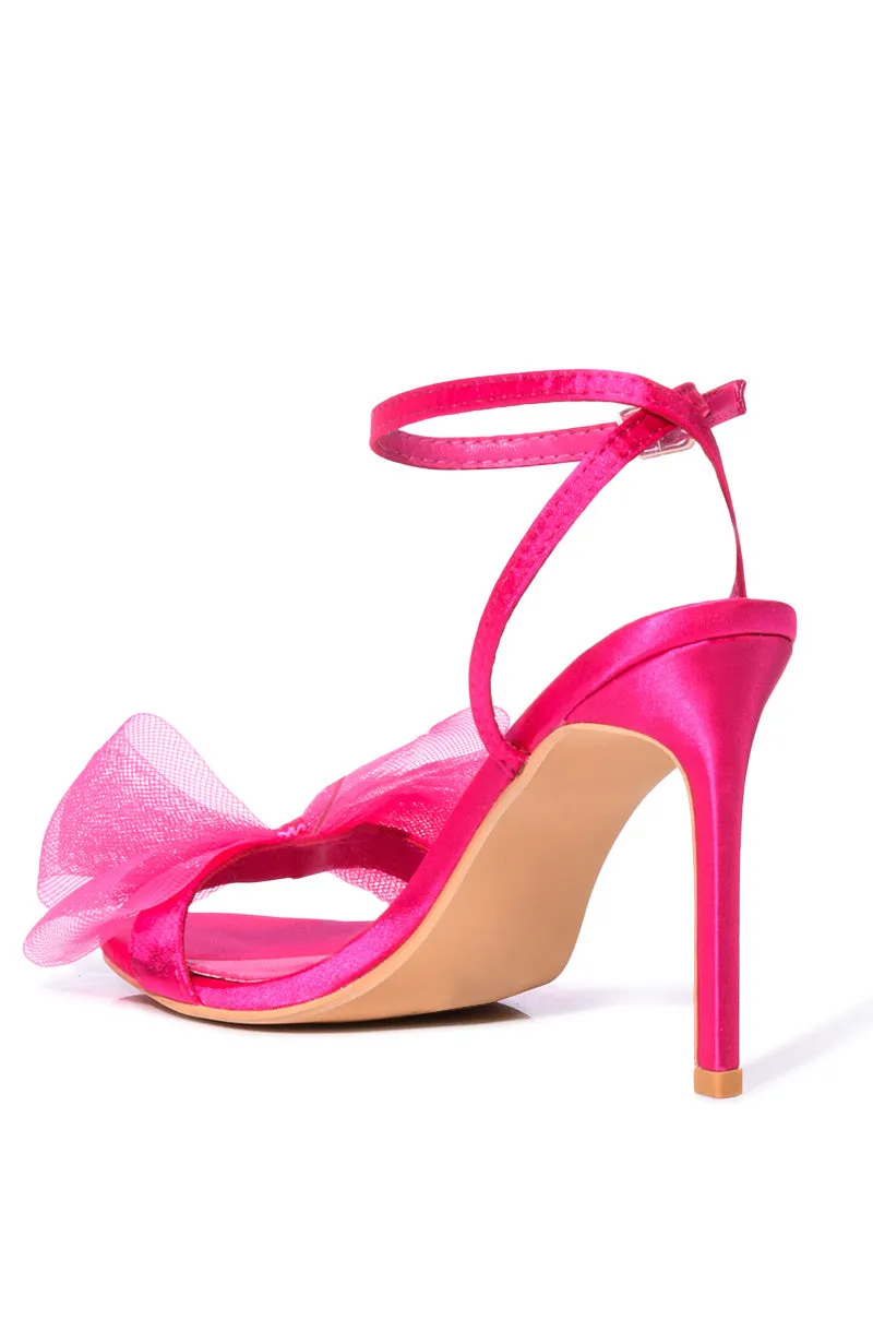 AZALEA WANG DANIELLA STILETTO SANDAL IN PINK