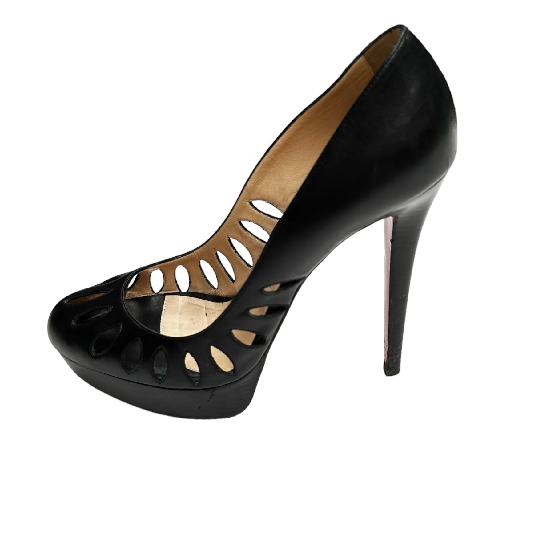 Black Platform High Heels - 10