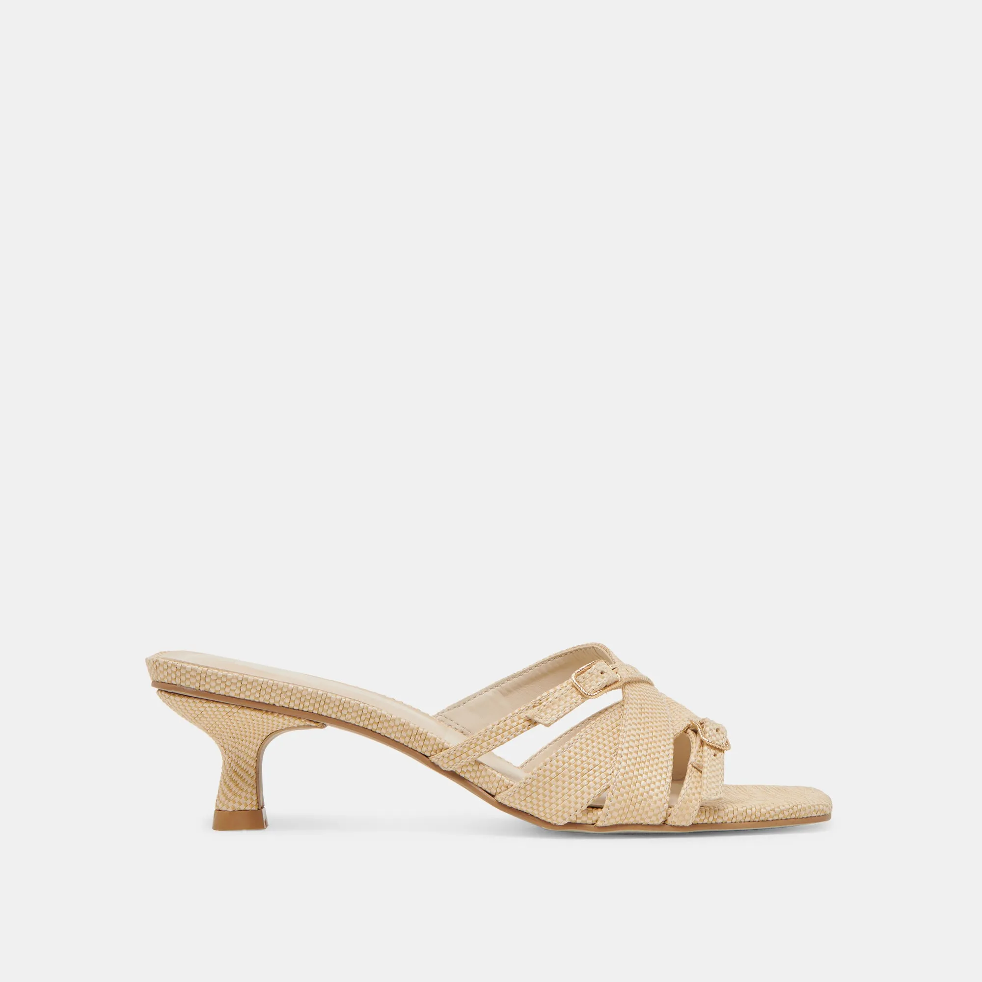 BRYANT HEELS NATURAL WOVEN RAFFIA