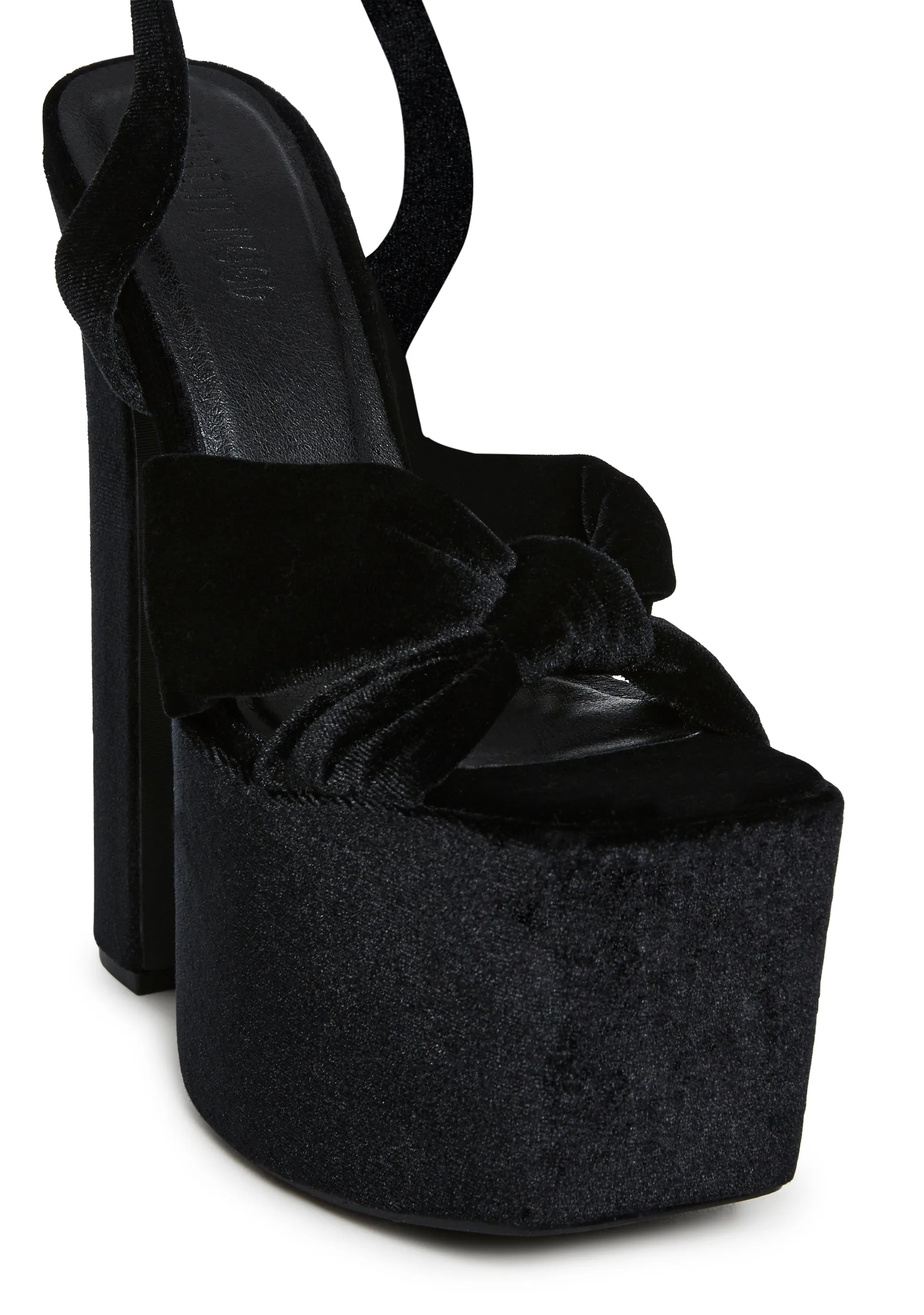 Cheers To U Platform Sandals - Black