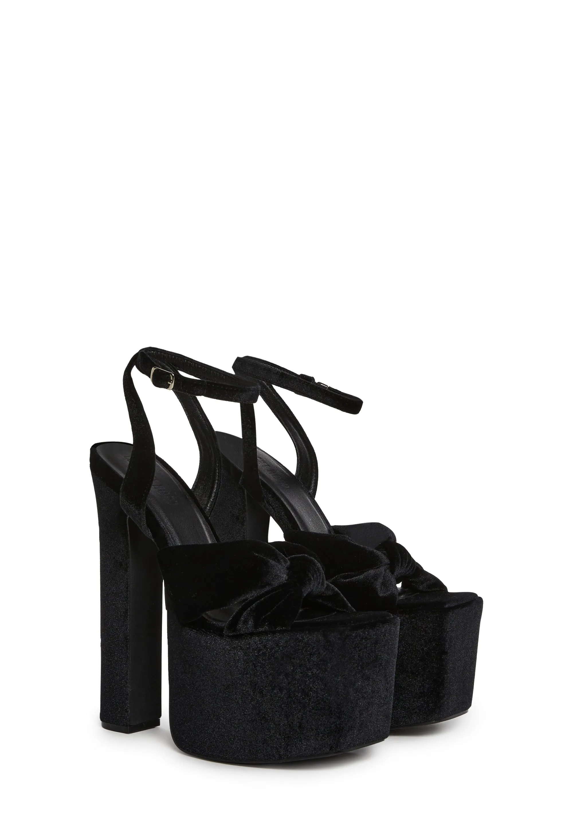 Cheers To U Platform Sandals - Black