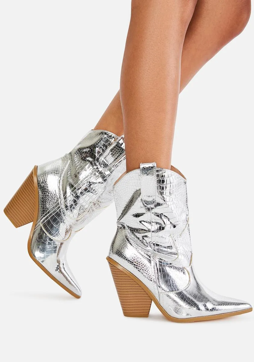 Chrome Walk My Way Cowboy Boots