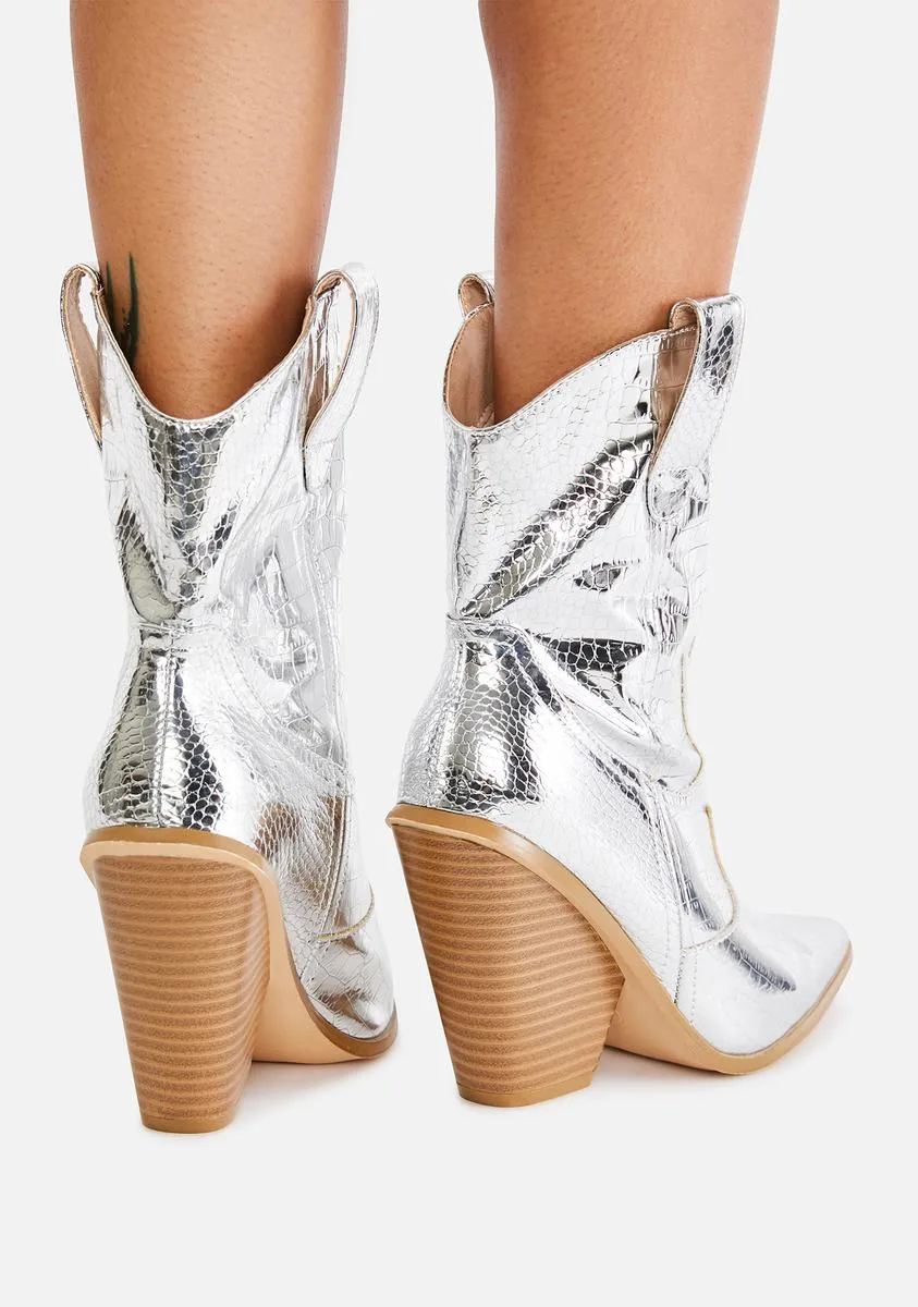 Chrome Walk My Way Cowboy Boots