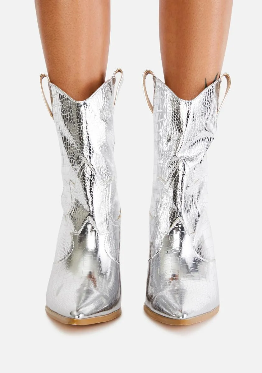 Chrome Walk My Way Cowboy Boots