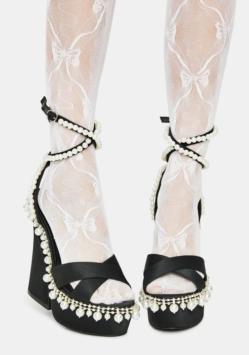 Diamond Romance Platform Heels