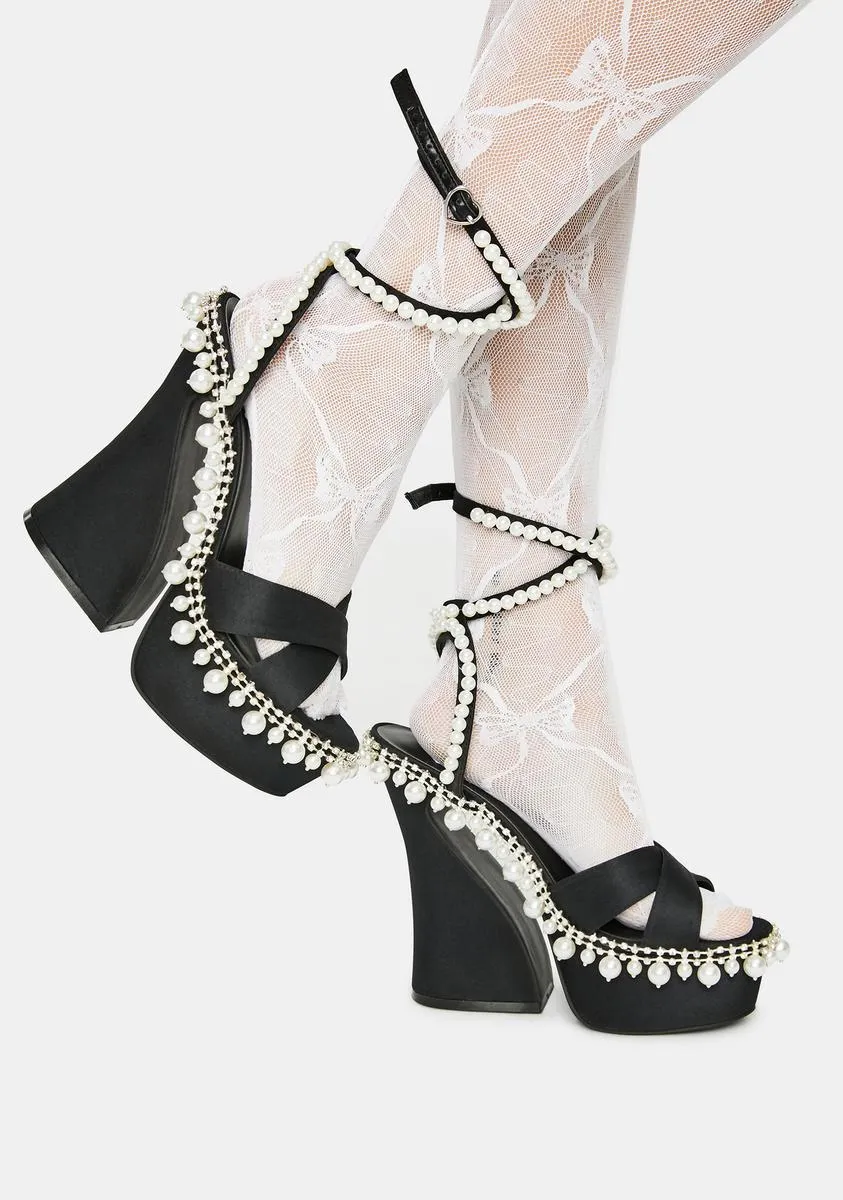 Diamond Romance Platform Heels