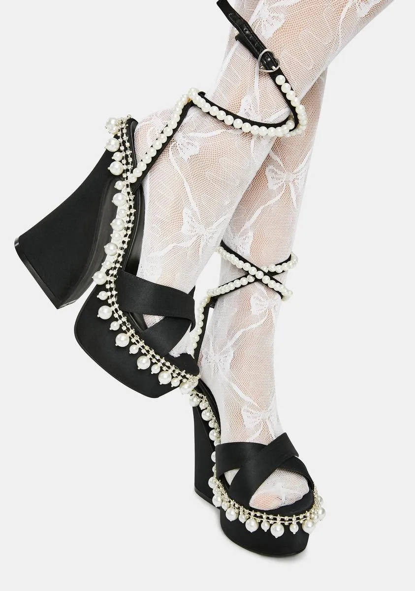 Diamond Romance Platform Heels