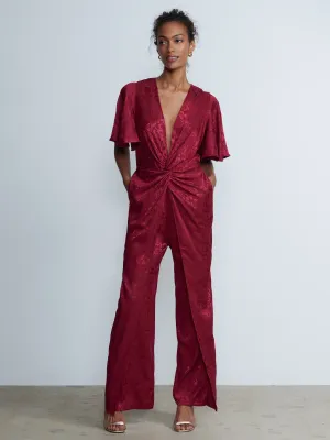 Front Twist Detail Jumpsuit