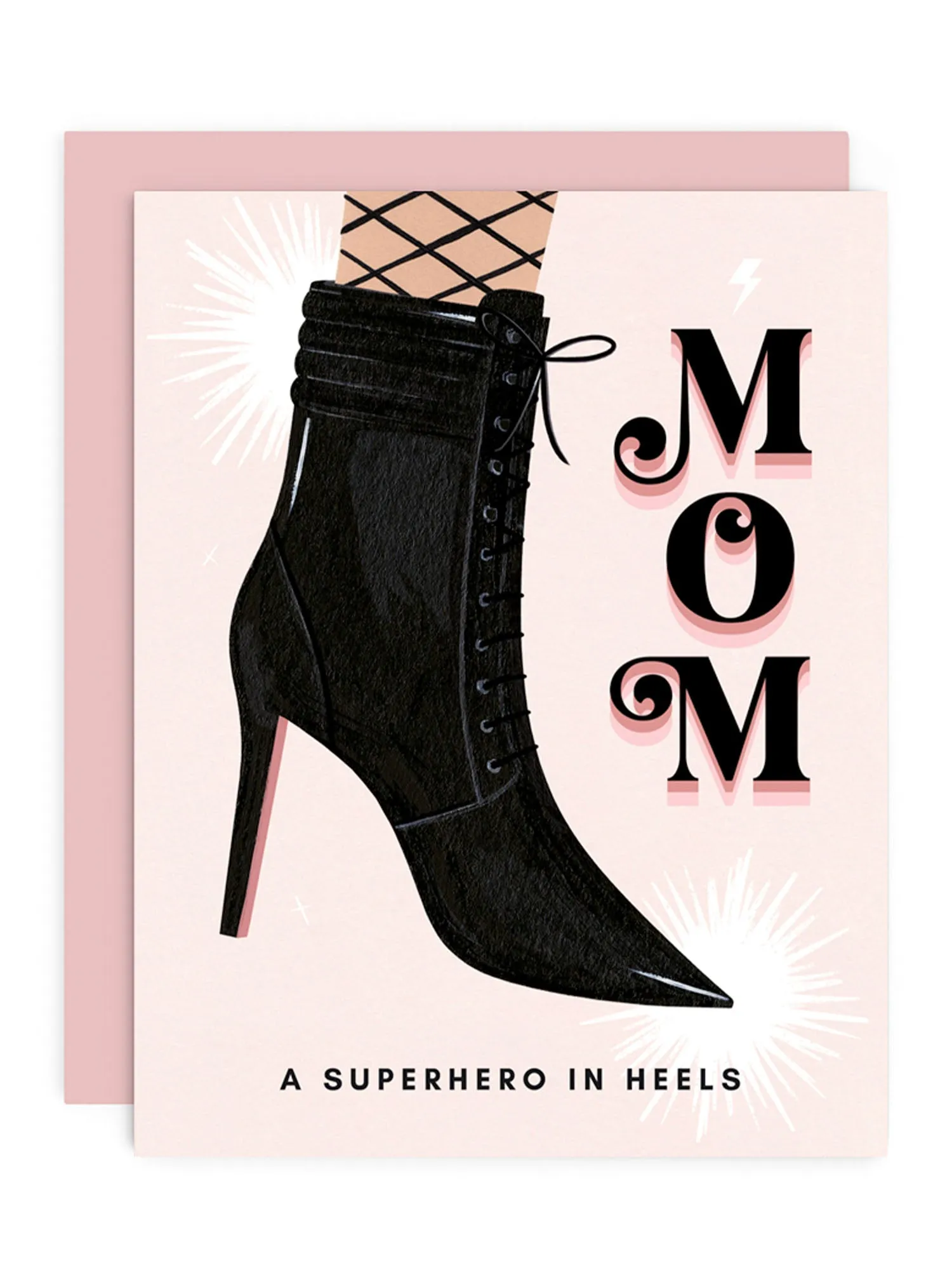 Girl With Knife Mom A Superhero In Heels Card - Brands We Love