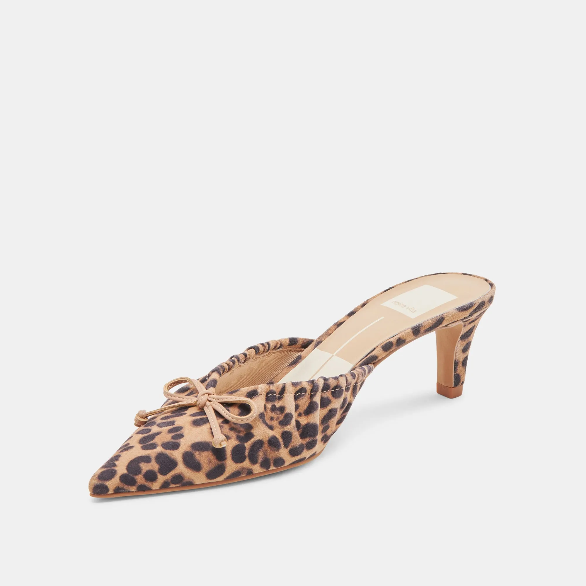 KAIRI MID HEELS DK LEOPARD SUEDE