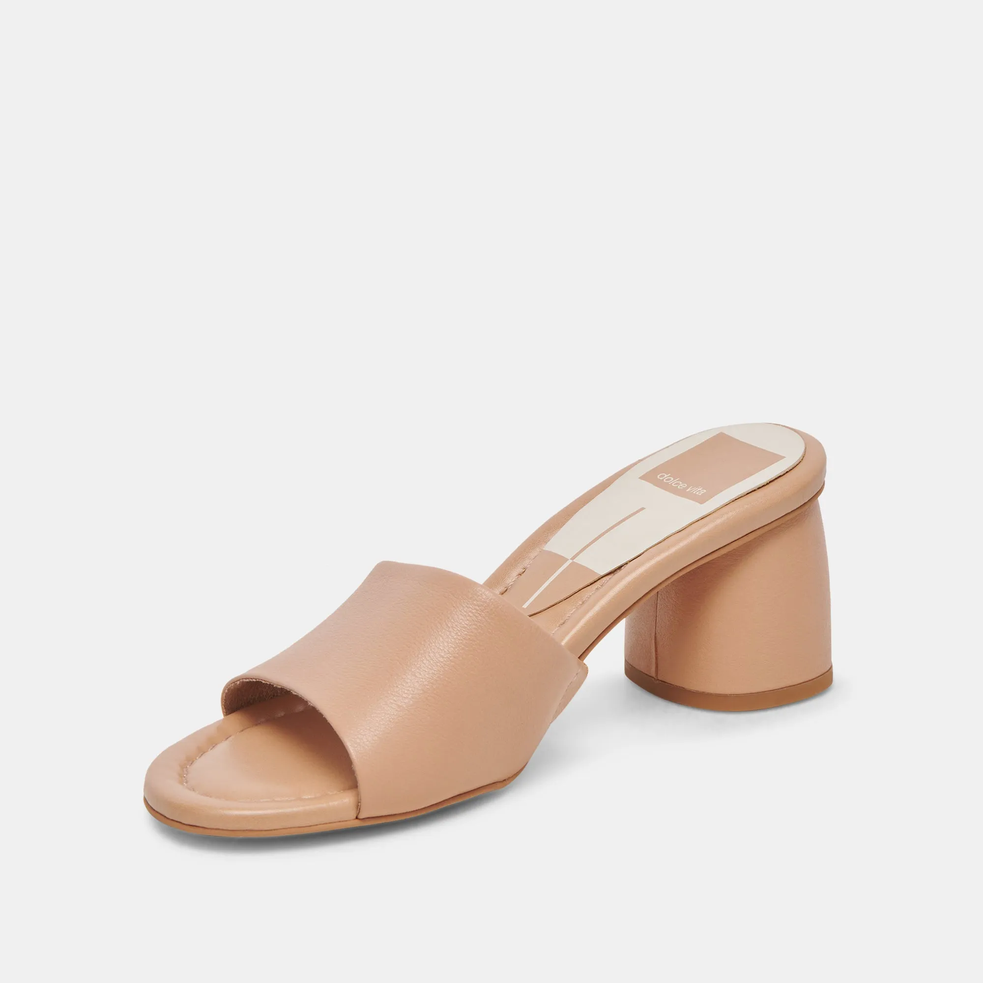 MINNY DRESS HEELS TAN LEATHER