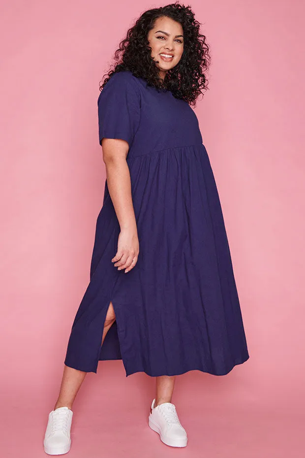 Patrice Navy Dress