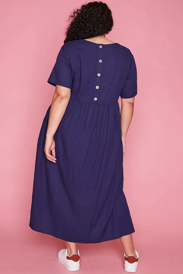 Patrice Navy Dress