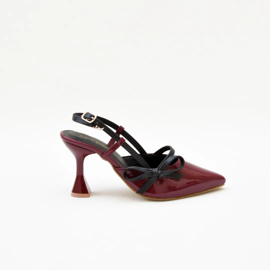 Pointed Charm Heels Maroon