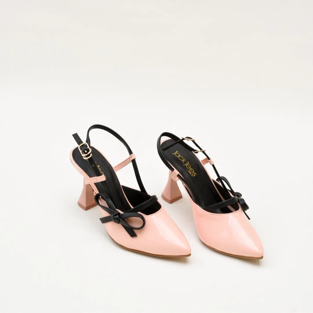 Pointed Charm Heels Pink