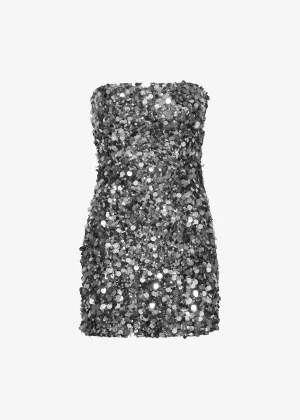 Pristina – Radiant sparkle – Strapless mini dress