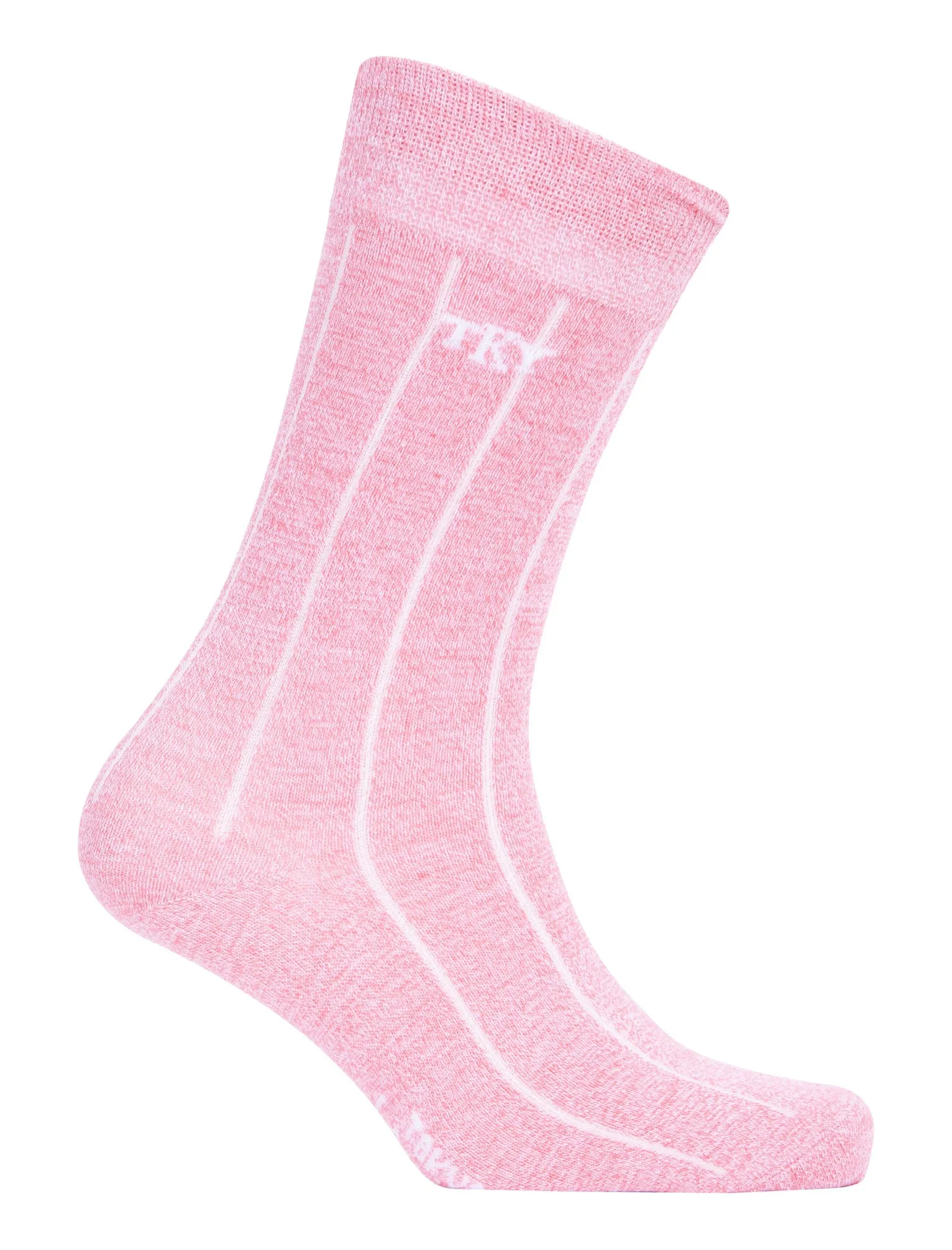 Rocksta (5 Pack) Cotton Rich Striped Marled Socks in Grey / Pink / Green / Blue / Black Marl - Tokyo Laundry