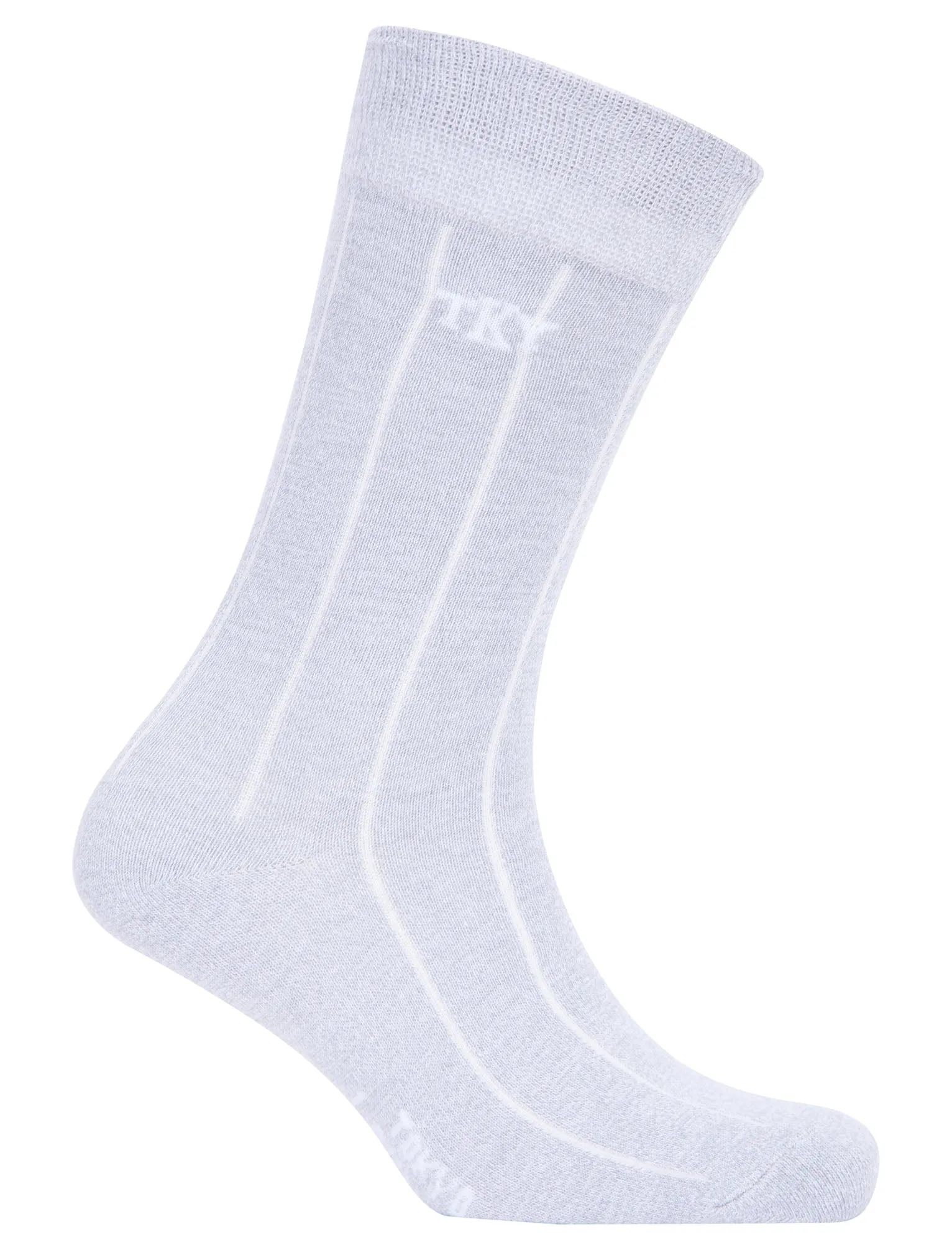 Rocksta (5 Pack) Cotton Rich Striped Marled Socks in Grey / Pink / Green / Blue / Black Marl - Tokyo Laundry