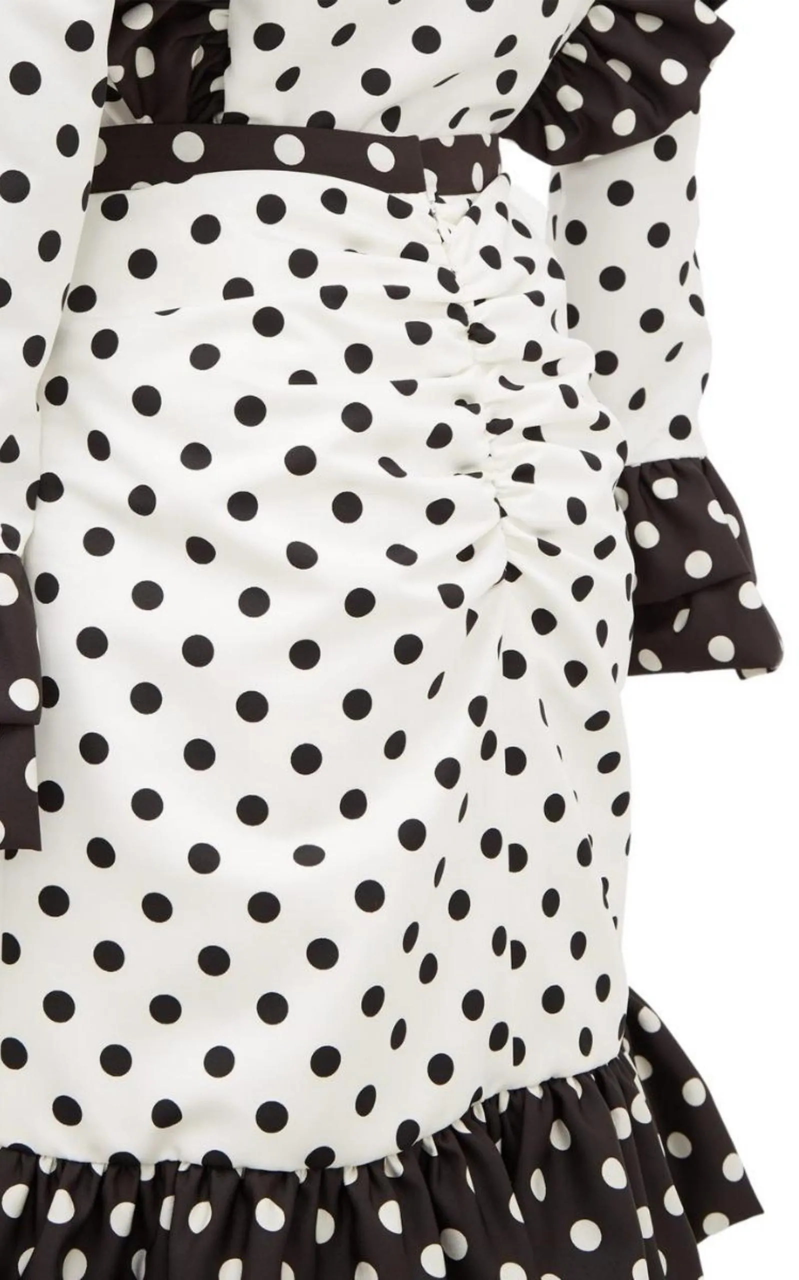 Ruffled polka-dot skirt