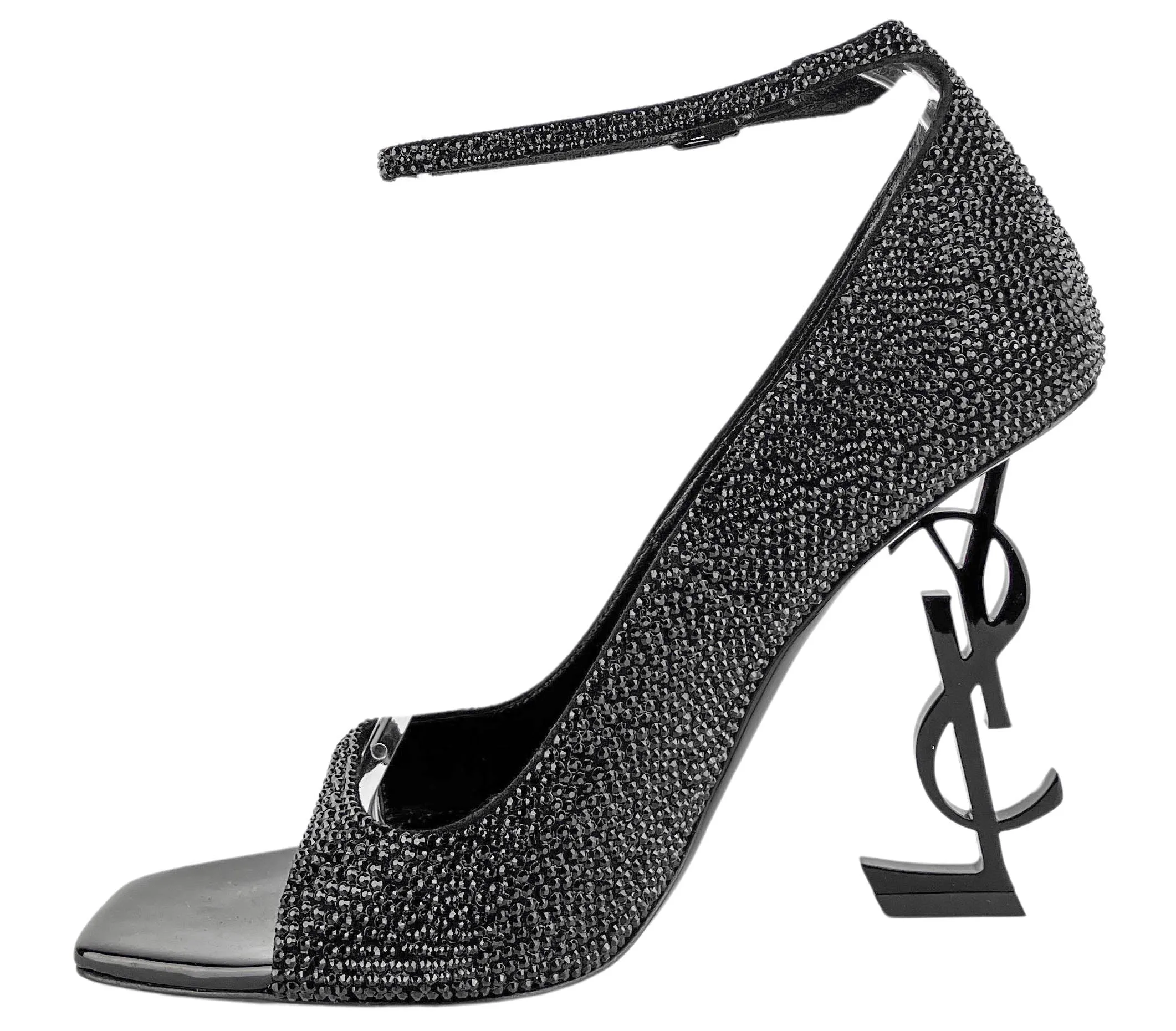 Saint Laurent Opyum Crystal Logo Pumps