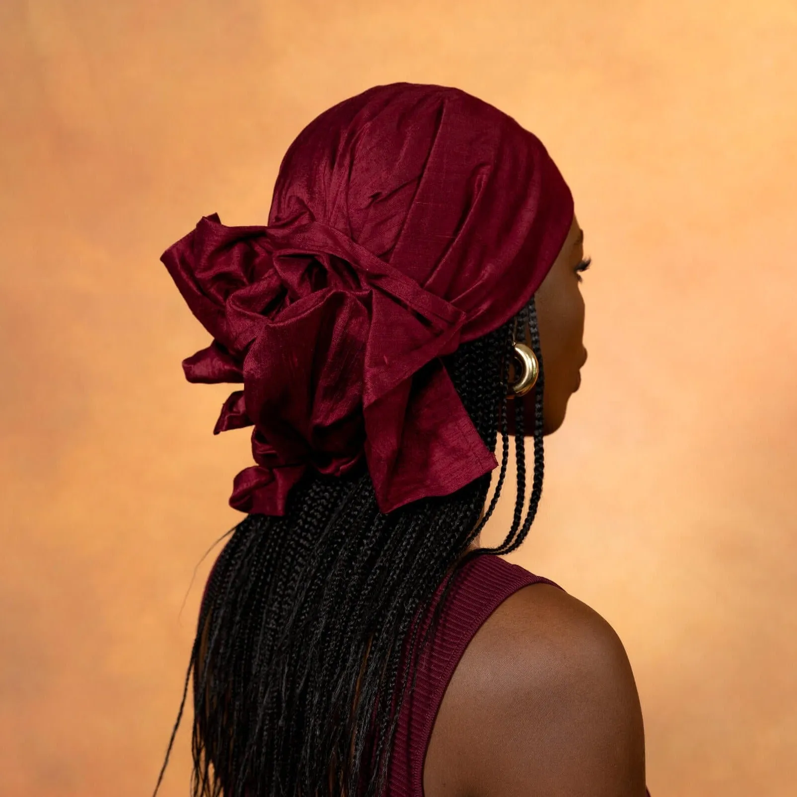 Sangria Silk Headwrap