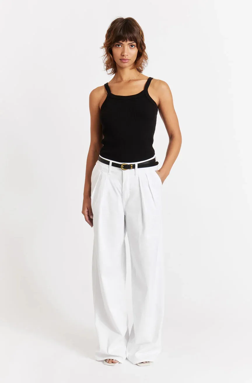 Sheryl Wide Leg Trouser - White