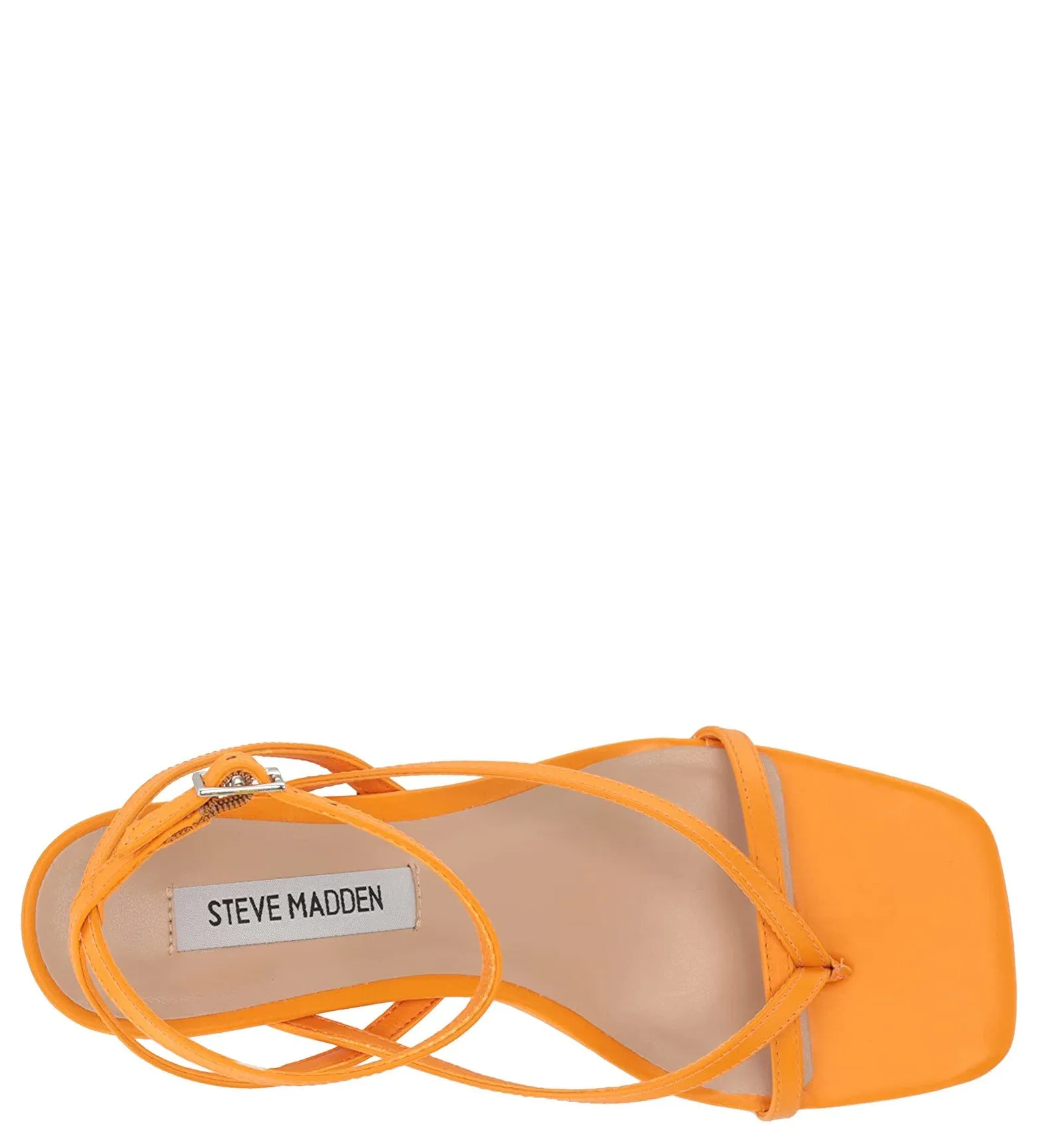 Steve Madden Alaina Sandal in Orange Leather