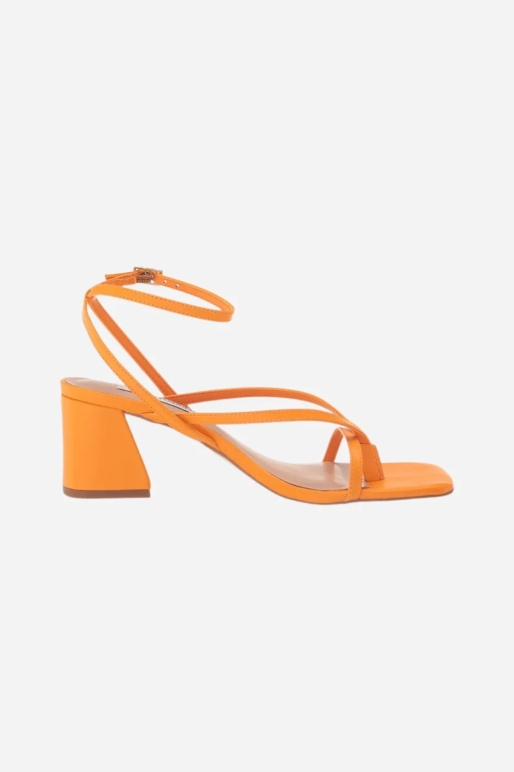 Steve Madden Alaina Sandal in Orange Leather