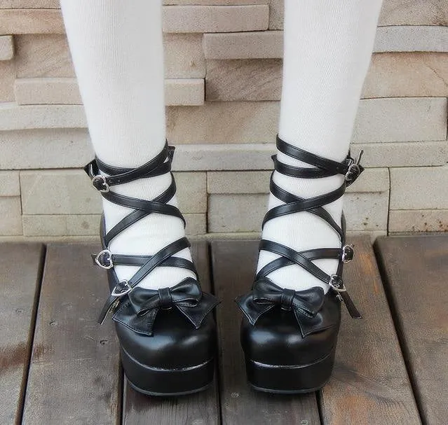 Strappy Wrap Baby Doll Heels