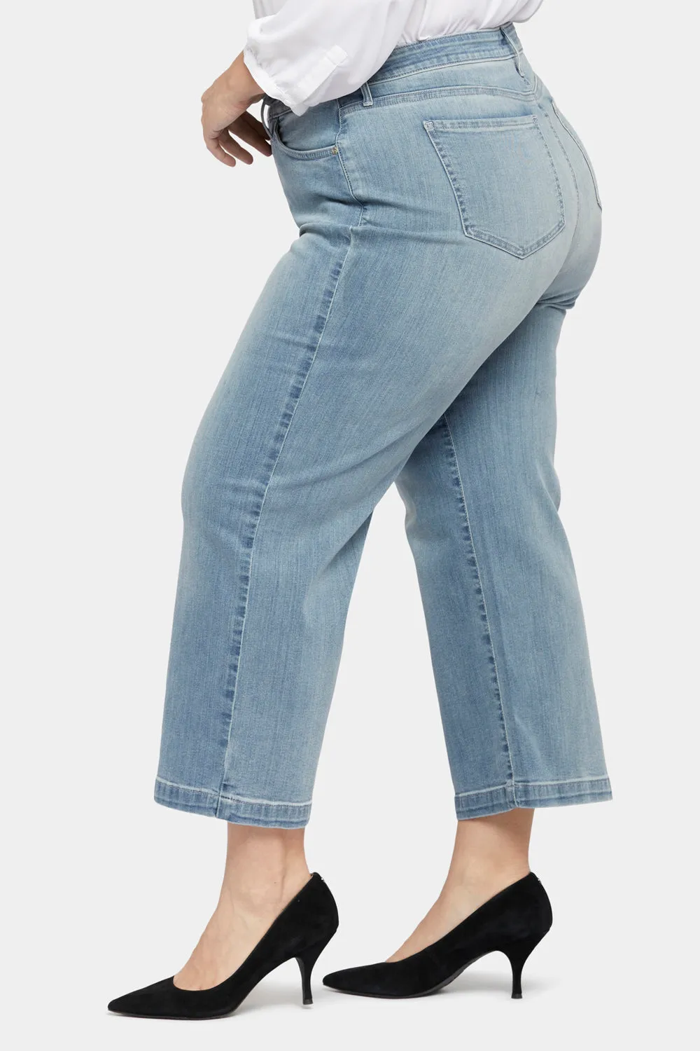 Teresa Wide Leg Ankle Jeans In Plus Size - Thistle Falls