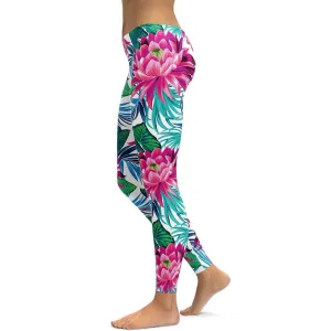 Tropical Flowers Leggings