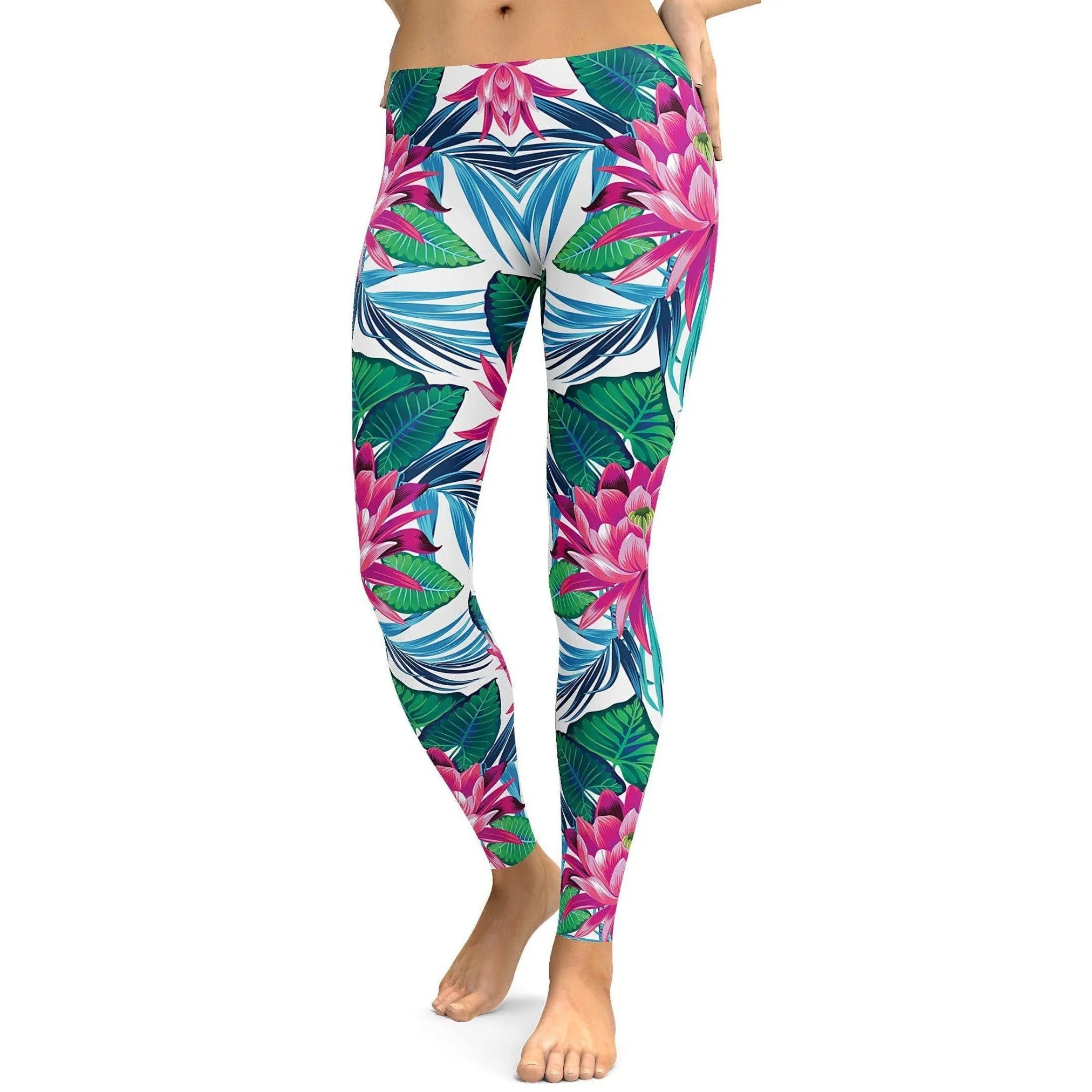 Tropical Flowers Leggings