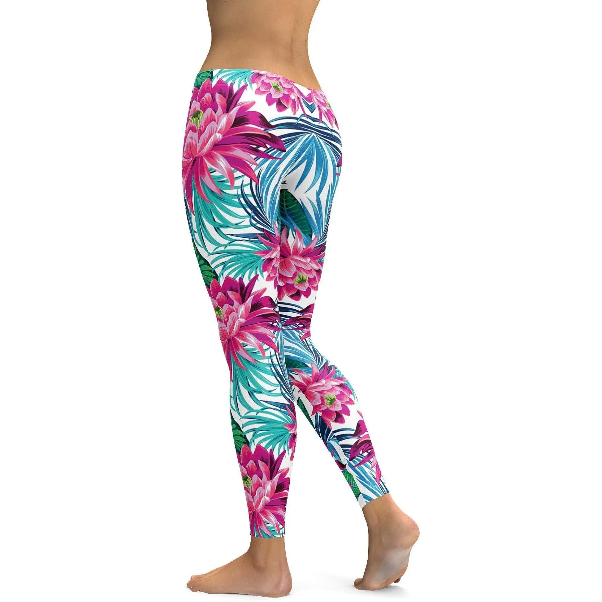 Tropical Flowers Leggings