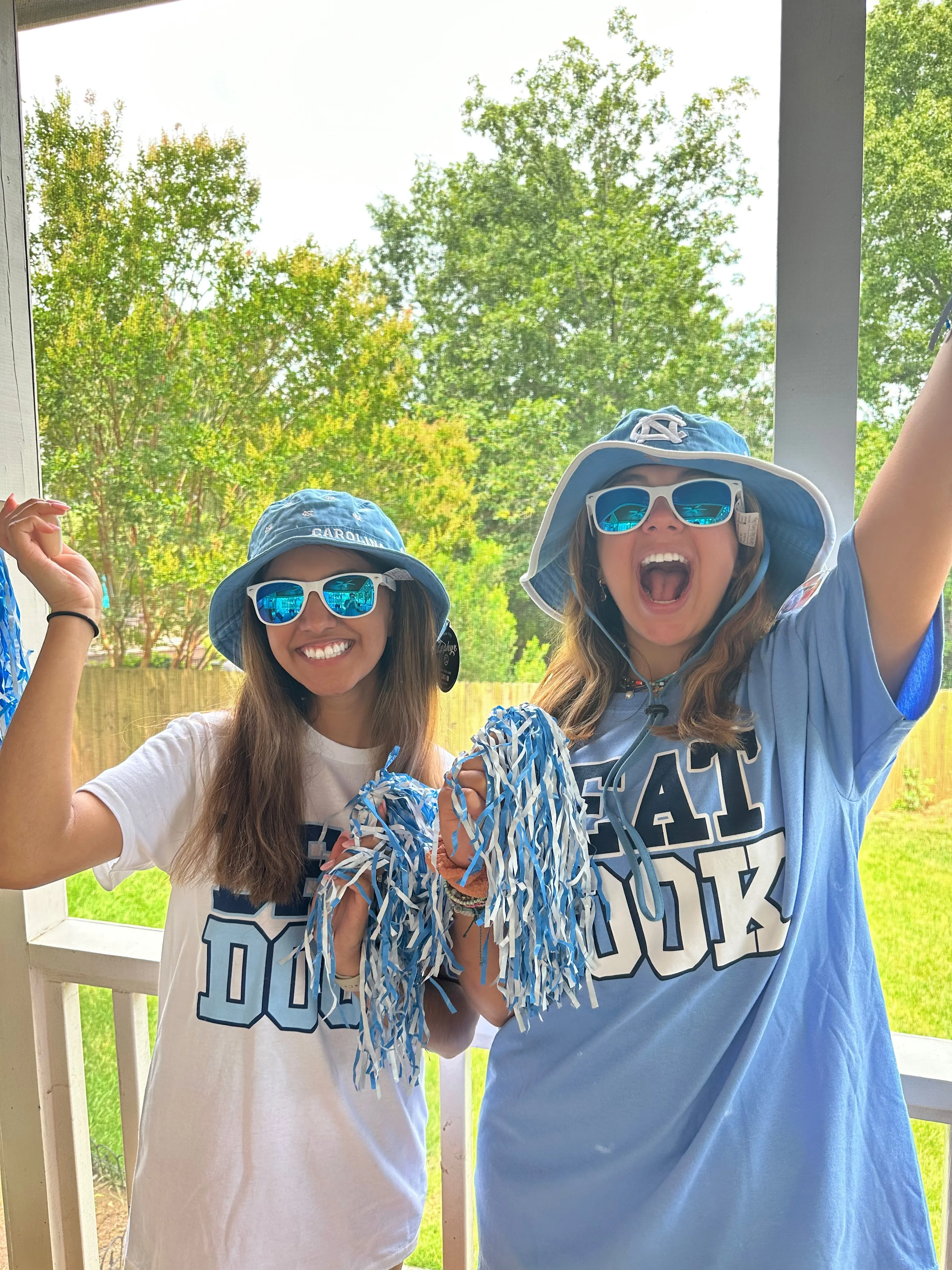 UNC Tar Heels Sunglasses in White