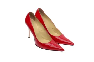 Versace - Red Pointed Toe Heels - IT 38 1/2