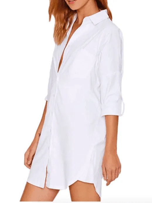 White Shirt Dress Classic Style