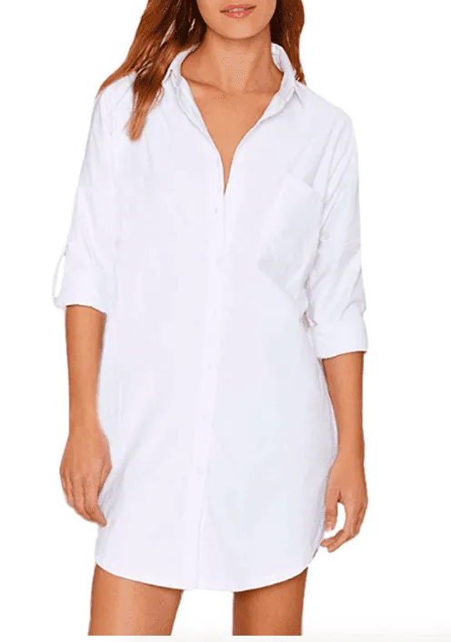 White Shirt Dress Classic Style