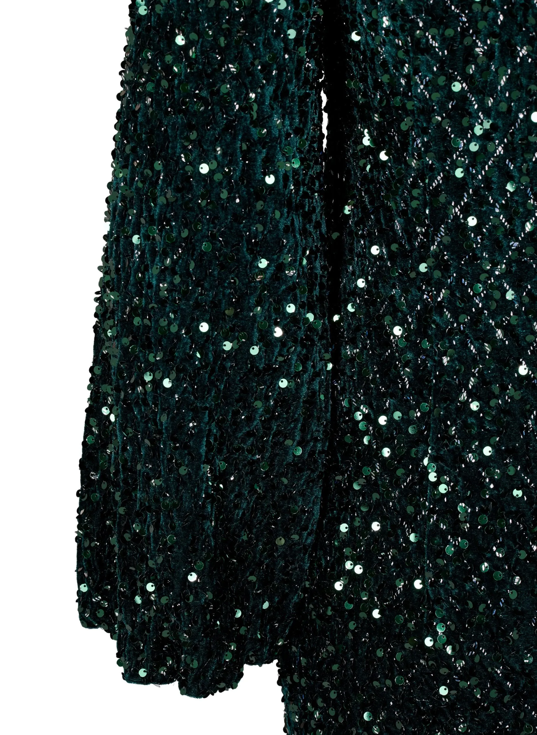 Zizzi Rutti Sequin Dress in Green